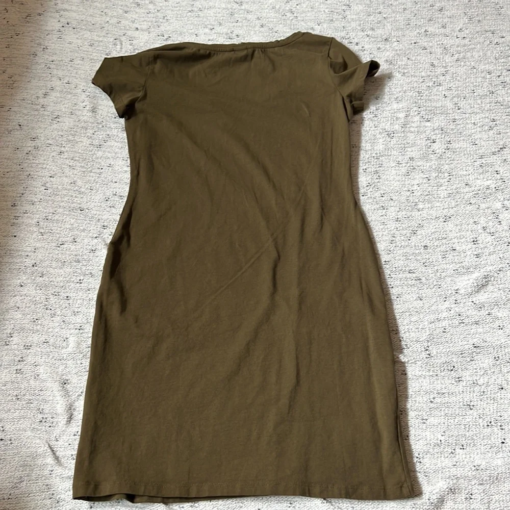 H&M Basic Army Green Bodycon Dress - Picture 3 of 3